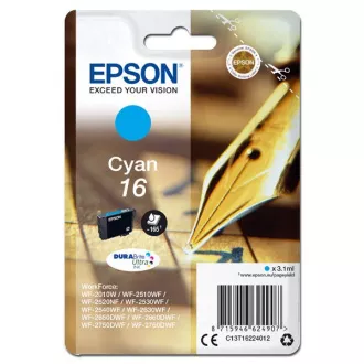 Epson T1622 (C13T16224012) - cartridge, cyan (azurová) Epson T1622 (C13T16224012) - cartridge, cyan (azurová)