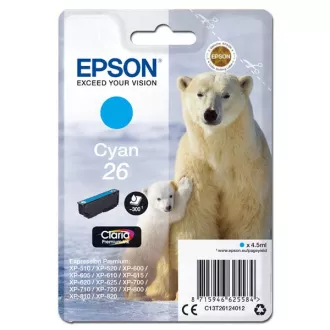 Epson T2612 (C13T26124012) - cartridge, cyan (azurová)