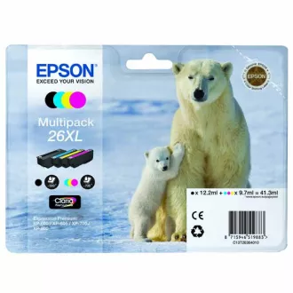 Epson T2636 (C13T26364010) - cartridge, black + color (černá + barevná) Epson T2636 (C13T26364010) - cartridge, black + color (černá + barevná)