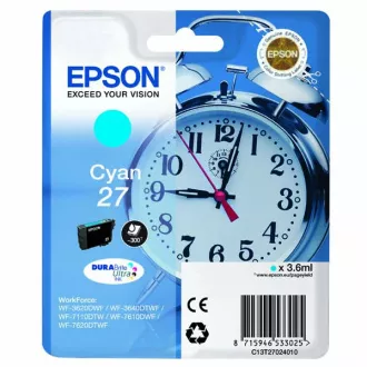 Epson T2702 (C13T27024010) - cartridge, cyan (azurová) Epson T2702 (C13T27024010) - cartridge, cyan (azurová)