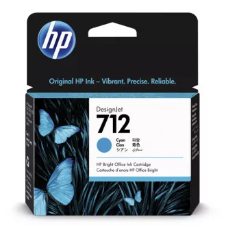 HP 712 (3ED67A) - cartridge, cyan (azurová) HP 712 (3ED67A) - cartridge, cyan (azurová)