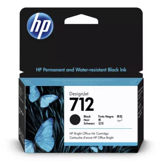 HP 712 (3ED70A) - cartridge, black (černá) HP 712 (3ED70A) - cartridge, black (černá)