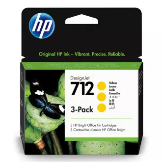 HP 712 (3ED79A) - cartridge, yellow (žlutá) HP 712 (3ED79A) - cartridge, yellow (žlutá)