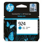 HP 924 (4K0U3NE) - cartridge, cyan (azurová)
