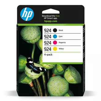HP 924 (6C3Z1NE) - cartridge, black + color (černá + barevná) HP 924 (6C3Z1NE) - cartridge, black + color (černá + barevná)