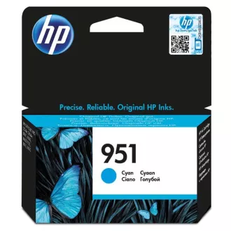HP 951 (CN050AE) - cartridge, cyan (azurová) HP 951 (CN050AE) - cartridge, cyan (azurová)