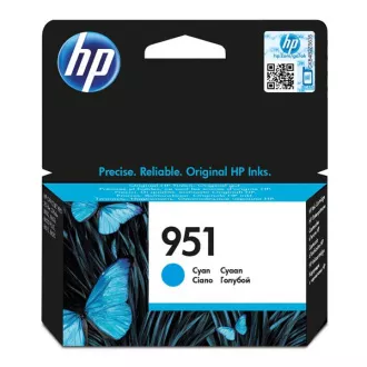 HP 951 (CN050AE#301) - cartridge, cyan (azurová) HP 951 (CN050AE#301) - cartridge, cyan (azurová)