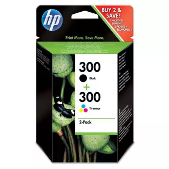 HP 300 (CN637EE) - cartridge, black + color (černá + barevná) HP 300 (CN637EE) - cartridge, black + color (černá + barevná)