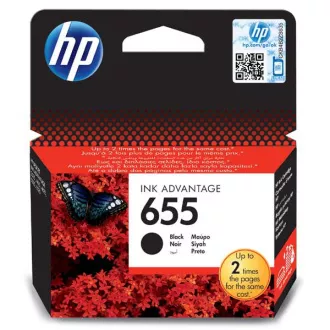 HP 655 (CZ109AE#302) - cartridge, black (černá) HP 655 (CZ109AE#302) - cartridge, black (černá)