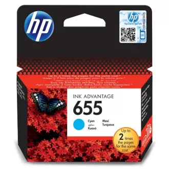 HP 655 (CZ110AE#302) - cartridge, cyan (azurová) HP 655 (CZ110AE#302) - cartridge, cyan (azurová)