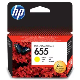 HP 655 (CZ112AE) - cartridge, yellow (žlutá) HP 655 (CZ112AE) - cartridge, yellow (žlutá)