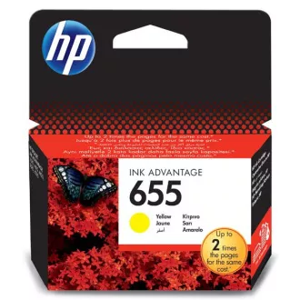 HP 655 (CZ112AE#302) - cartridge, yellow (žlutá) HP 655 (CZ112AE#302) - cartridge, yellow (žlutá)