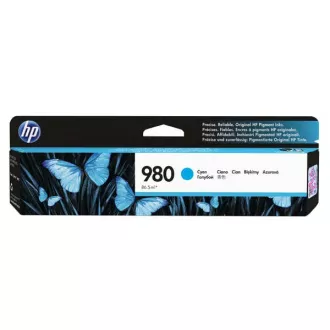 HP 980 (D8J07A) - cartridge, cyan (azurová) HP 980 (D8J07A) - cartridge, cyan (azurová)