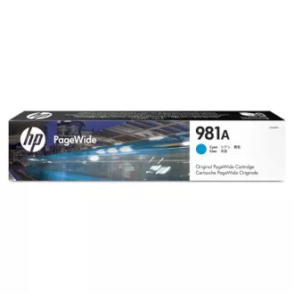 HP 981A (J3M68A) - cartridge, cyan (azurová) HP 981A (J3M68A) - cartridge, cyan (azurová)