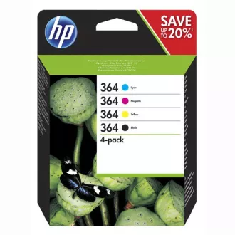 HP 364 (N9J73AE#301) - cartridge, black + color (černá + barevná) HP 364 (N9J73AE#301) - cartridge, black + color (černá + barevná)