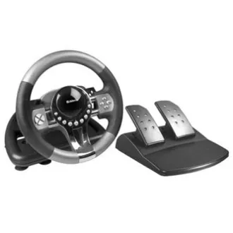 Volant Defender FORSAGE GTR, 12, USB, černo-šedý, s pedály, Windows 98/2000 / ME / XP / VISTA / 7 Volant Defender FORSAGE GTR, 12, USB, černo-šedý, s pedály, Windows 98/2000 / ME / XP / VISTA / 7