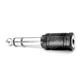 Audio redukce, Jack (6.3mm) samec - Jack (3.5mm) samice, stereo, černá, Logo blistr, DOPRODEJ Audio redukce, Jack (6.3mm) samec - Jack (3.5mm) samice, stereo, černá, Logo blistr, DOPRODEJ