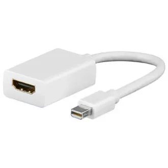 Video převodník, mini DisplayPort samec - HDMI samice, HDMI 1.3 - Standard, bílý, DOPRODEJ Video převodník, mini DisplayPort samec - HDMI samice, HDMI 1.3 - Standard, bílý, DOPRODEJ