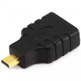 Video redukce, micro HDMI samec - HDMI samice, černá, Logo zlacené konektory, DOPRODEJ Video redukce, micro HDMI samec - HDMI samice, černá, Logo zlacené konektory, DOPRODEJ