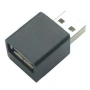 USB redukce, (2.0), USB A samec - USB A samice, černá, redukce k nabíjení iPadu 33760, DOPRODEJ