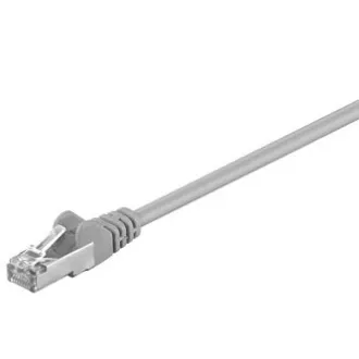 Síťový LAN kabel FTP patchcord, Cat.5e, RJ45 samec - RJ45 samec, 0.25 m, stíněný, šedý, economy Síťový LAN kabel FTP patchcord, Cat.5e, RJ45 samec - RJ45 samec, 0.25 m, stíněný, šedý, economy