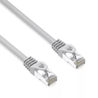 Síťový LAN kabel S/FTP patchcord, Cat.6a, RJ45 samec - RJ45 samec, 1 m, dvojitě stíněný, LSOH, šedý, 10 Gb/s, economy, DOPRODEJ Síťový LAN kabel S/FTP patchcord, Cat.6a, RJ45 samec - RJ45 samec, 1 m, dvojitě stíněný, LSOH, šedý, 10 Gb/s, economy, DOPRODEJ