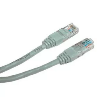 Síťový LAN kabel UTP patchcord, Cat.6, RJ45 samec - RJ45 samec, 2 m, nestíněný, šedý, economy, DOPRODEJ Síťový LAN kabel UTP patchcord, Cat.6, RJ45 samec - RJ45 samec, 2 m, nestíněný, šedý, economy, DOPRODEJ