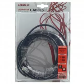 Síťový LAN kabel UTP patchcord, Cat.5e, RJ45 samec - RJ45 samec, 10 m, nestíněný, šedý, Logo blistr, DOPRODEJ Síťový LAN kabel UTP patchcord, Cat.5e, RJ45 samec - RJ45 samec, 10 m, nestíněný, šedý, Logo blistr, DOPRODEJ