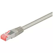 Síťový LAN kabel S/FTP patchcord, Cat.6, RJ45 samec - RJ45 samec, 10 m, stíněný, LSOH, šedý, economy, DOPRODEJ
