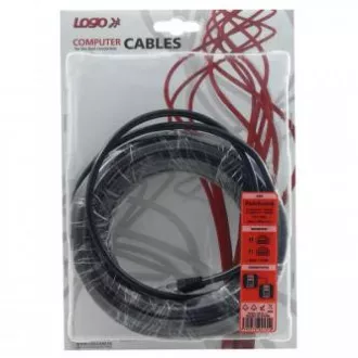 Síťový LAN kabel UTP crossover patchcord, Cat.5e, RJ45 samec - RJ45 samec, 10 m, nestíněný, křížený, šedý, k propojení 2 PC, Logo Síťový LAN kabel UTP crossover patchcord, Cat.5e, RJ45 samec - RJ45 samec, 10 m, nestíněný, křížený, šedý, k propojení 2 PC, Logo