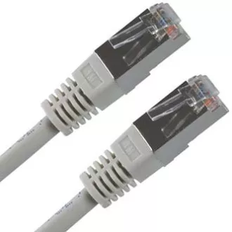 Síťový LAN kabel FTP patchcord, Cat.5e, RJ45 samec - RJ45 samec, 50 m, stíněný, šedý, economy, DOPRODEJ Síťový LAN kabel FTP patchcord, Cat.5e, RJ45 samec - RJ45 samec, 50 m, stíněný, šedý, economy, DOPRODEJ