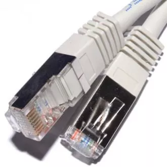Síťový LAN kabel FTP patchcord, Cat.5e, RJ45 samec - RJ45 samec, 50 m, stíněný, šedý, economy, DOPRODEJ Síťový LAN kabel FTP patchcord, Cat.5e, RJ45 samec - RJ45 samec, 50 m, stíněný, šedý, economy, DOPRODEJ