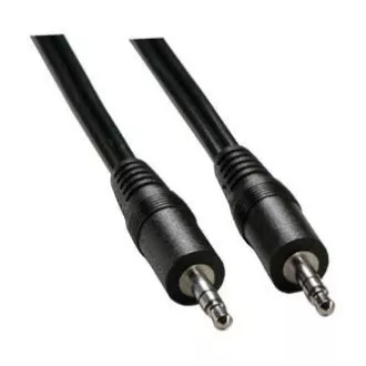 Audio kabel Jack (3.5mm) samec - Jack (3.5mm) samec, 1.5m, černý Audio kabel Jack (3.5mm) samec - Jack (3.5mm) samec, 1.5m, černý