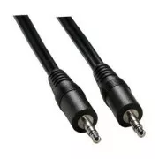 Audio kabel Jack (3.5mm) samec - Jack (3.5mm) samec, 2.5m, černá, DOPRODEJ