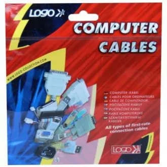 Prodlužovací audio kabel Jack (3.5mm) samec - Jack (3.5mm) samice, 3m, černá, Logo Prodlužovací audio kabel Jack (3.5mm) samec - Jack (3.5mm) samice, 3m, černá, Logo