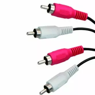 Audio kabel 2x CINCH samec - 2x CINCH samec, 5m, černá, DOPRODEJ Audio kabel 2x CINCH samec - 2x CINCH samec, 5m, černá, DOPRODEJ