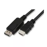 Video kabel DisplayPort samec - HDMI samec, 5m, černý, DOPRODEJ