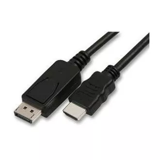 Video kabel DisplayPort samec - HDMI samec, 5m, černý, DOPRODEJ Video kabel DisplayPort samec - HDMI samec, 5m, černý, DOPRODEJ