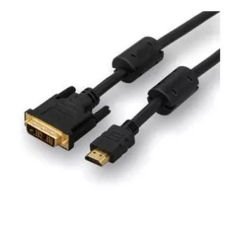 Video kabel DVI (18+1) samec - HDMI samec, 5m, černý, DOPRODEJ Video kabel DVI (18+1) samec - HDMI samec, 5m, černý, DOPRODEJ