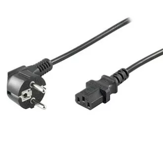 Síťový kabel 230V napájecí, CEE7 (vidlice) - C13, 1m, VDE approved, černý, DOPRODEJ Síťový kabel 230V napájecí, CEE7 (vidlice) - C13, 1m, VDE approved, černý, DOPRODEJ