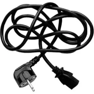 Síťový kabel 230V napájecí, CEE7 (vidlice) - C13, 2m, VDE approved, černý, Logo, blistr, DOPRODEJ Síťový kabel 230V napájecí, CEE7 (vidlice) - C13, 2m, VDE approved, černý, Logo, blistr, DOPRODEJ