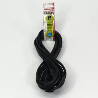 Síťový kabel 230V prodlužovací, C13 - C14, 5m, VDE approved, černý, Logo, DOPRODEJ Síťový kabel 230V prodlužovací, C13 - C14, 5m, VDE approved, černý, Logo, DOPRODEJ