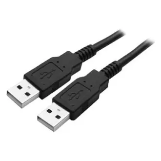 Logo USB kabel (2.0), USB A samec - USB A samec, 1.8m, černý, blistr, High Speed, DOPRODEJ Logo USB kabel (2.0), USB A samec - USB A samec, 1.8m, černý, blistr, High Speed, DOPRODEJ