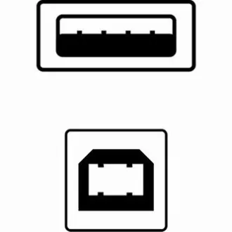 Logo USB kabel (2.0), USB A samec - USB B samec, 1.8m, DOPRODEJ Logo USB kabel (2.0), USB A samec - USB B samec, 1.8m, DOPRODEJ