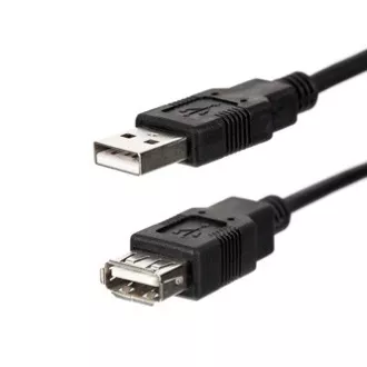 USB prodlužka (2.0), USB A samec - USB A samice, 1.8m, černá, DOPRODEJ USB prodlužka (2.0), USB A samec - USB A samice, 1.8m, černá, DOPRODEJ