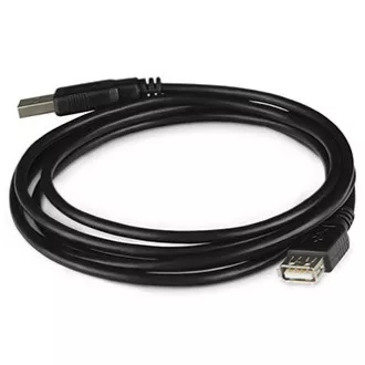 Logo USB prodlužka (2.0), USB A samec - USB A samice, 3m, černá, DOPRODEJ Logo USB prodlužka (2.0), USB A samec - USB A samice, 3m, černá, DOPRODEJ