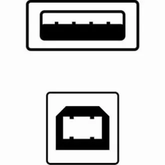 Logo USB kabel (2.0), USB A samec - USB B samec, 5m, černý Logo USB kabel (2.0), USB A samec - USB B samec, 5m, černý