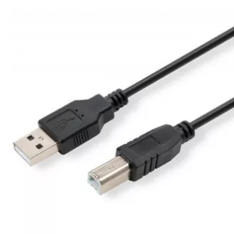 Logo USB kabel (2.0), USB A samec - USB B samec, 5m, černý, blistr Logo USB kabel (2.0), USB A samec - USB B samec, 5m, černý, blistr