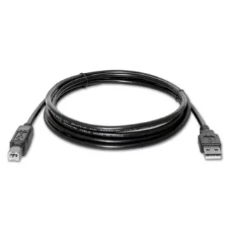 Logo USB kabel (2.0), USB A samec - USB B samec, 5m, černý, blistr Logo USB kabel (2.0), USB A samec - USB B samec, 5m, černý, blistr