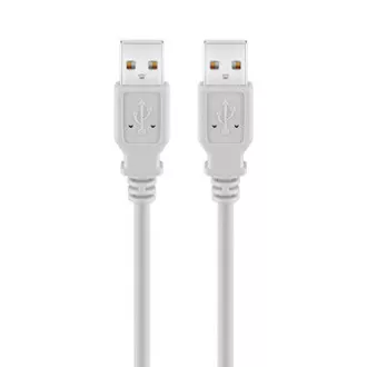 USB kabel (2.0), USB A samec - USB A samec, 1.8m, šedý, High Speed, DOPRODEJ USB kabel (2.0), USB A samec - USB A samec, 1.8m, šedý, High Speed, DOPRODEJ